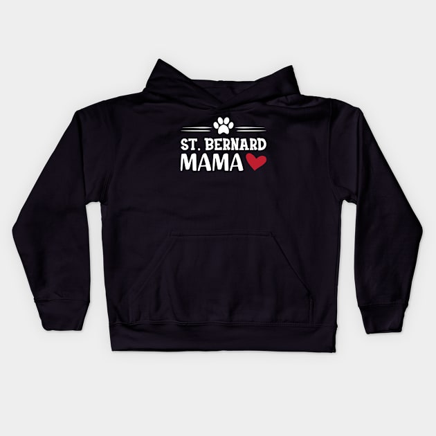 St. Bernard Mama Kids Hoodie by KC Happy Shop